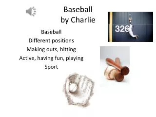 Baseball by Charlie