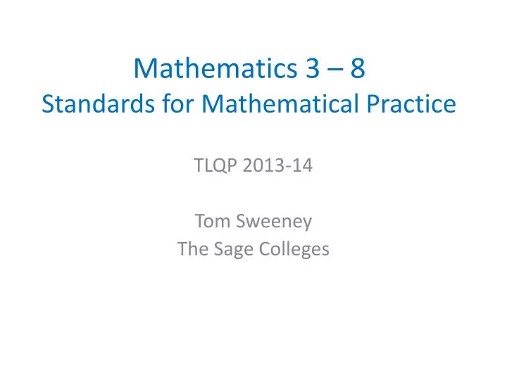 mathematics 3 8 standards for mathematical practice