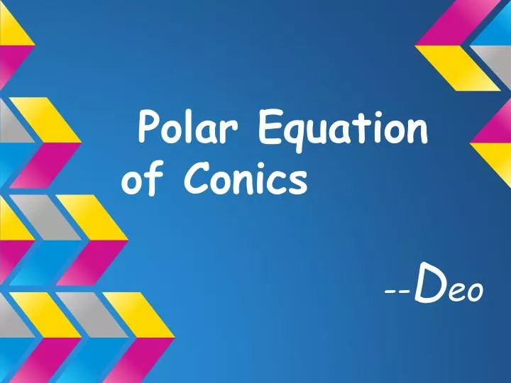 polar equation of conics