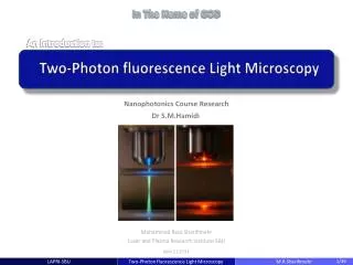 Two-Photon fluorescence Light Microscopy