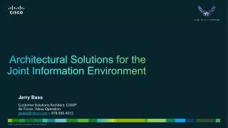Architectural Solutions for the Joint Information Environment