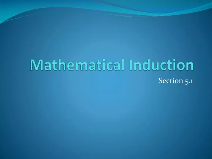 mathematical induction