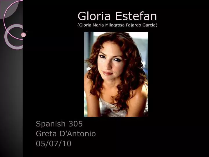 gloria estefan gloria mar a milagrosa fajardo garc a