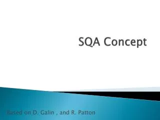 SQA Concept