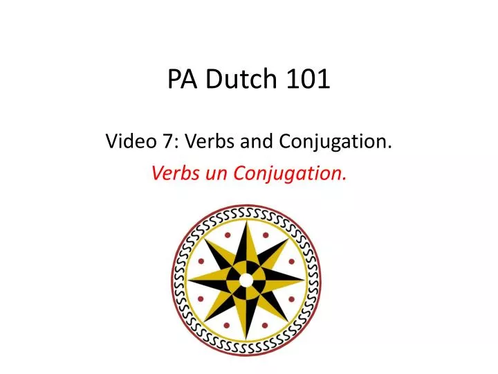 pa dutch 101