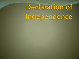 Declaration of Independence