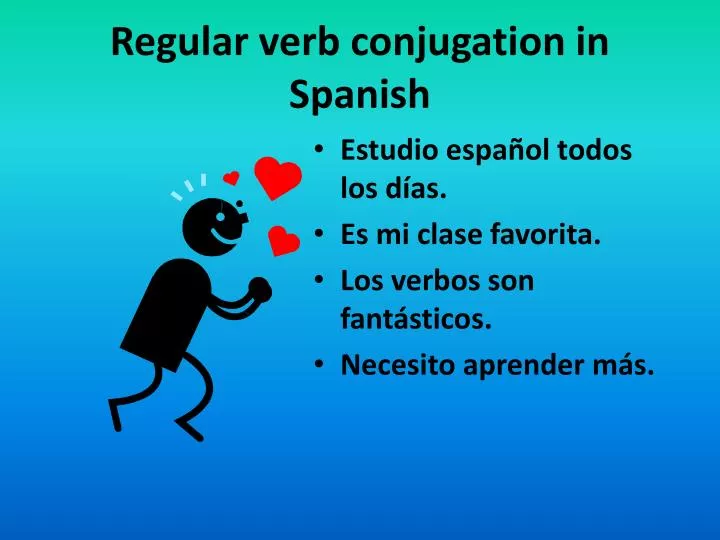 regular verb conjugation in spanish