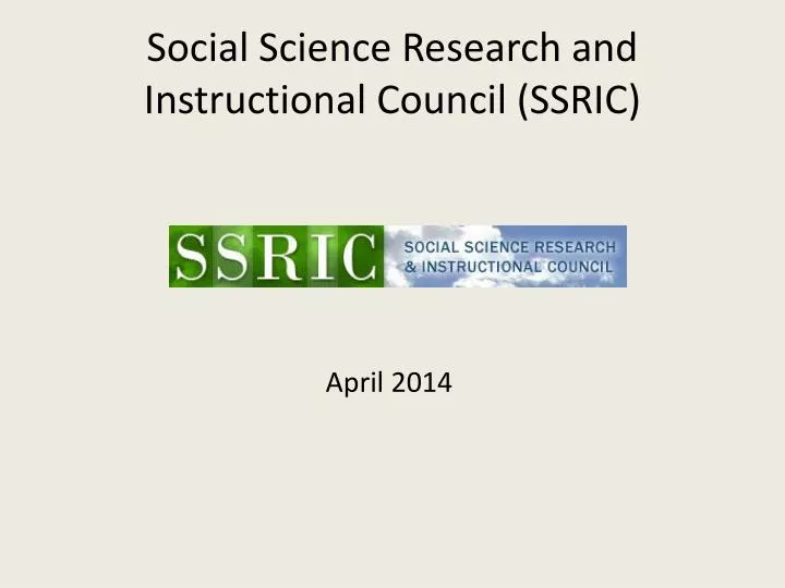 social science research and instructional council ssric