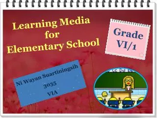 Learning Media for Elementary School