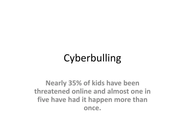 cyberbulling