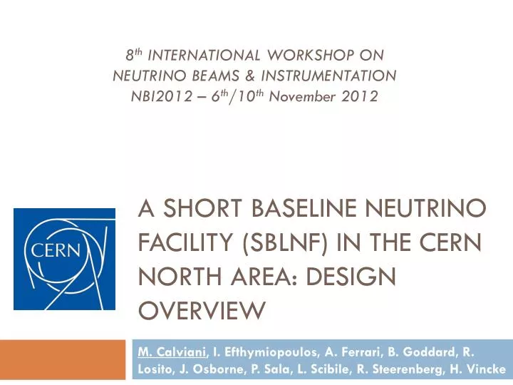 a short baseline neutrino facility sblnf in the cern north area design overview