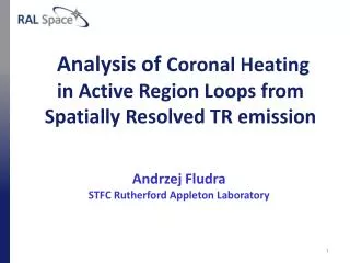 Analysis of Coronal Heating in Active Region Loops from Spatially Resolved TR emission