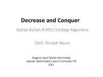 Decrease and Conquer - slide 1