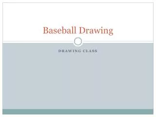 Baseball Drawing