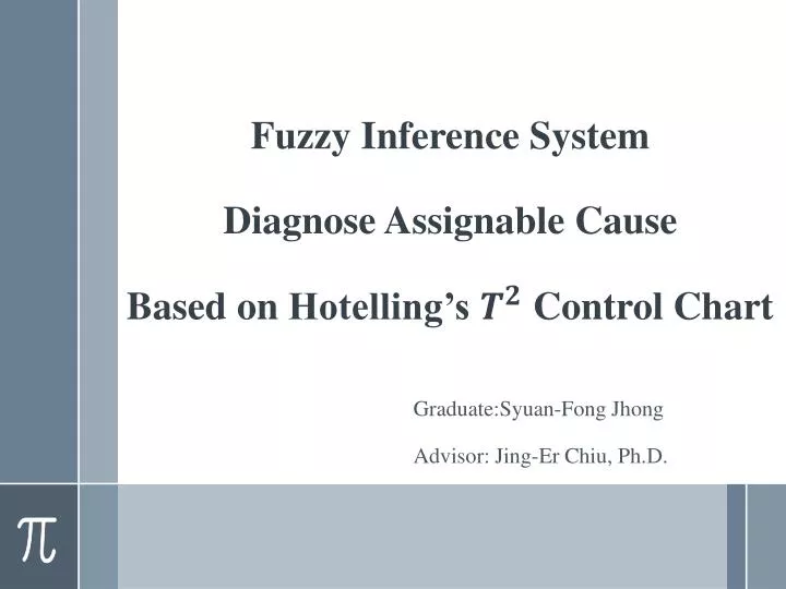 fuzzy inference system diagnose assignable cause based on hotelling s control chart