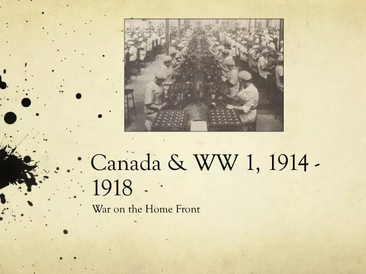 canada ww 1 1914 1918