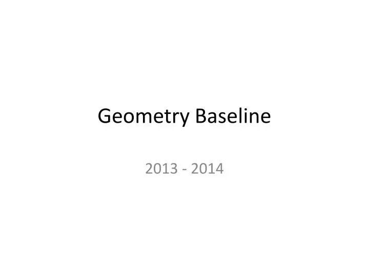 geometry baseline