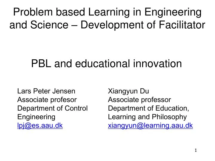 pbl and educational innovation
