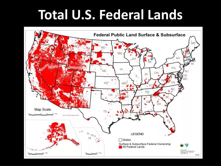 total u s federal lands