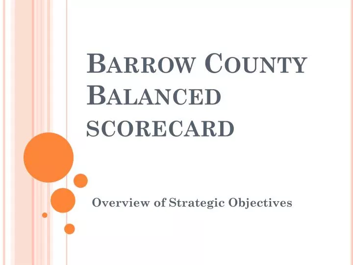 barrow county balanced scorecard