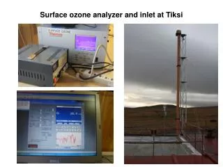Surface ozone analyzer and inlet at Tiksi