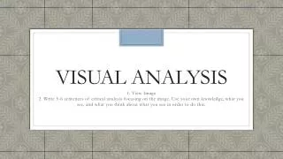 visual analysis