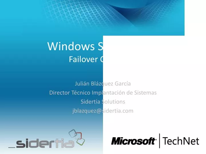 windows server 2012 failover clustering