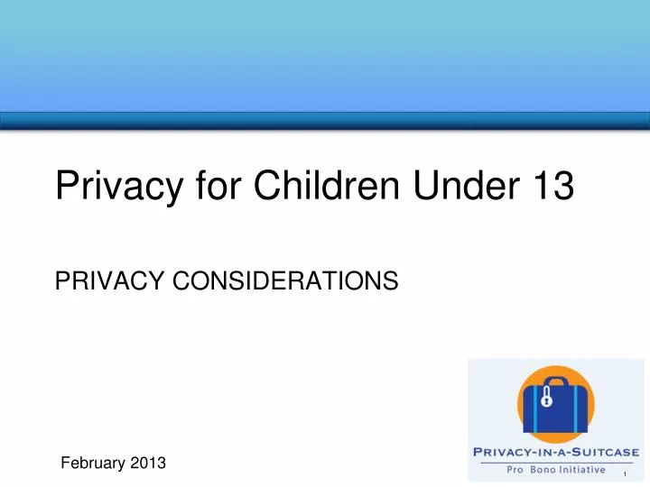 privacy for children under 13