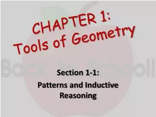 CHAPTER 1: Tools of Geometry