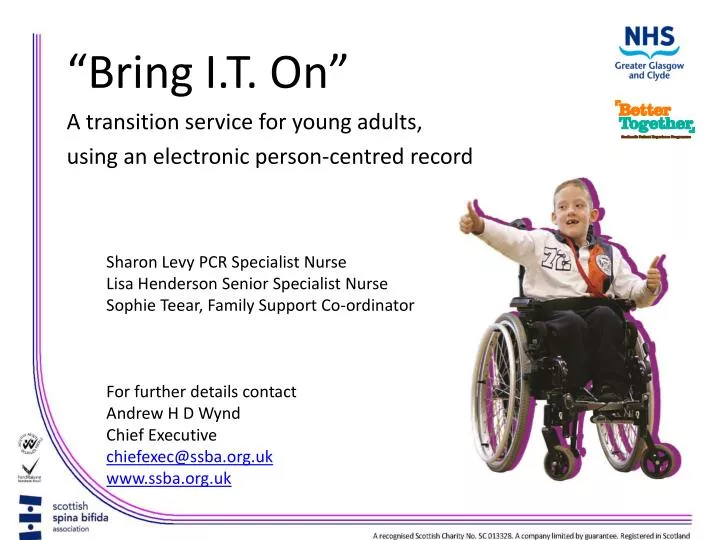 bring i t on a transition service for young adults using an electronic person centred record