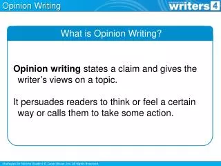 Opinion Writing