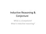 Inductive Reasoning &amp; Conjecture - slide 1
