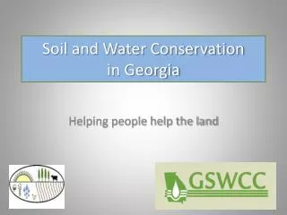Soil and Water Conservation in Georgia