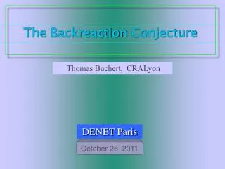 The Backreaction Conjecture