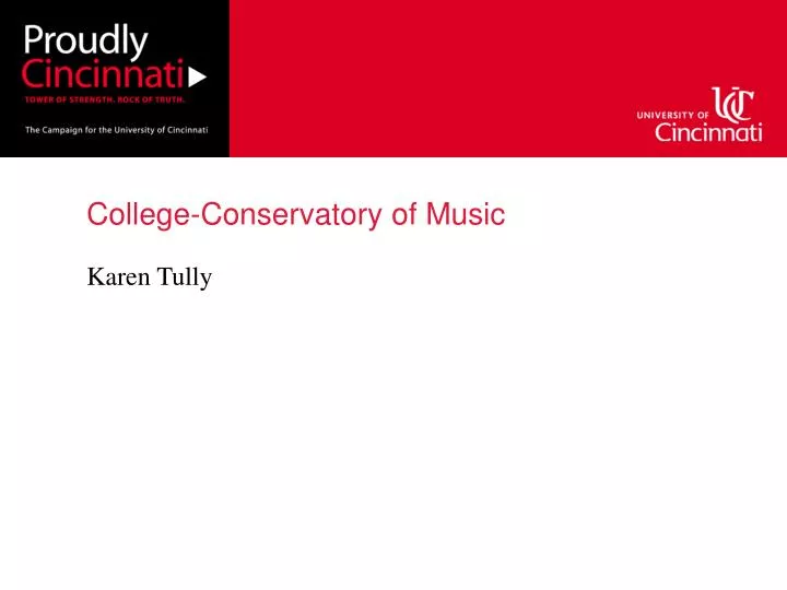 college conservatory of music