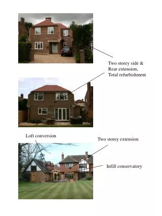 Two storey side &amp; Rear extension, Total refurbishment