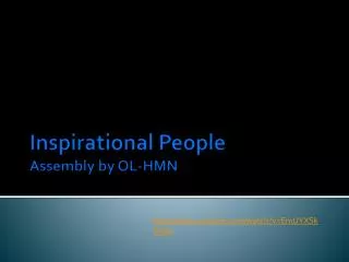 Inspirational People Assembly by OL-HMN