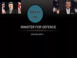 Minister for defence