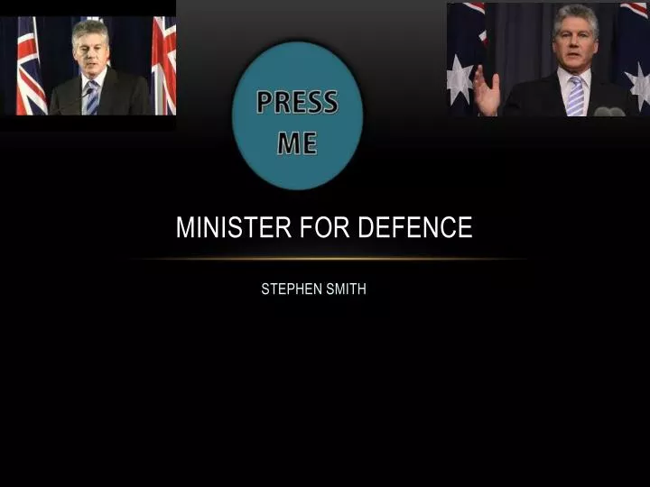 minister for defence