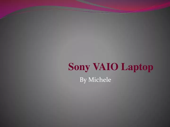 sony vaio laptop