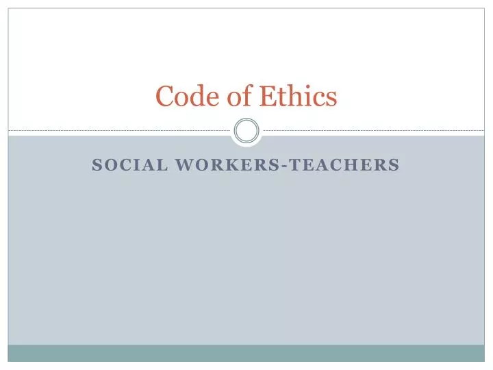 code of ethics