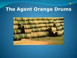 The Agent Orange Drums