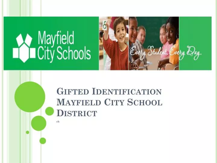 gifted identification mayfield city school district
