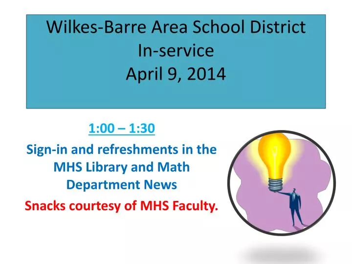 wilkes barre area school district in service april 9 2014