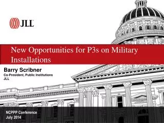 New Opportunities for P3s on Military Installations