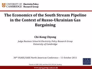 The Economics of the South Stream Pipeline in the Context of Russo-Ukrainian Gas Bargaining