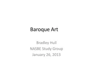 baroque art