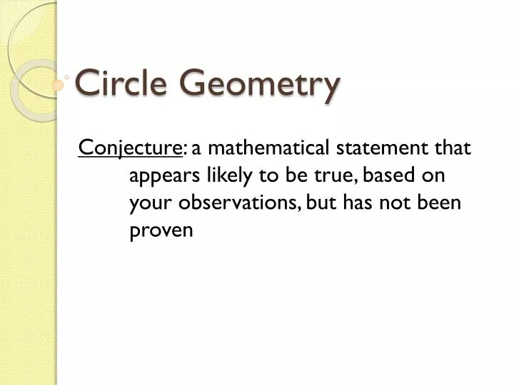 circle geometry