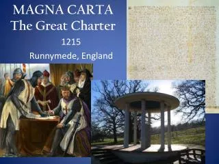 MAGNA CARTA The Great Charter