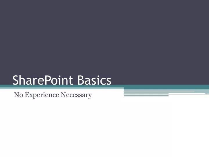 sharepoint basics